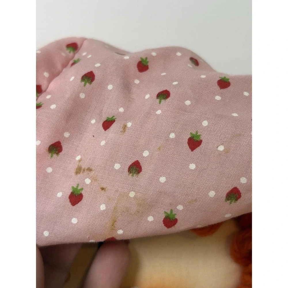 Kenner Strawberry Shortcake 18in Cloth Rag Doll Soft Body Yarn Hair 1980